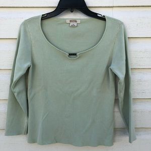 Michael Kors 3/4 Sleeve top with Keyhole